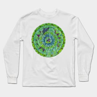 Tao elephant free-hand mandala Long Sleeve T-Shirt